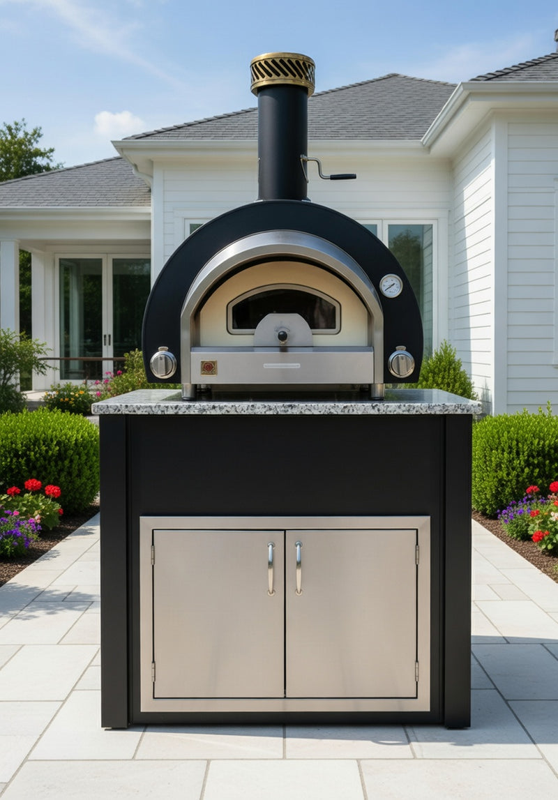 Summerset Outdoor Hybrid Gas/Wood Pizza Oven and Station