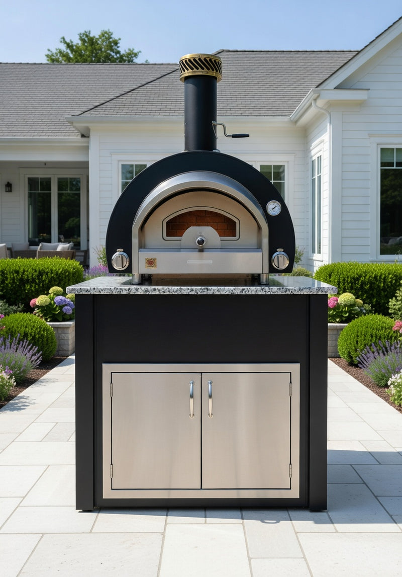 Summerset Outdoor Hybrid Gas/Wood Pizza Oven and Station