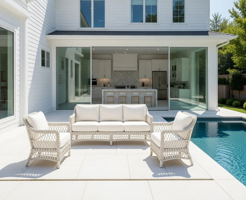 Outdoor Sofa Set Chairs and Cushions