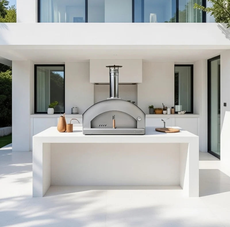 Rossofuoco NONNA LUISA Wood-fired oven - Brown/Stainless 40"