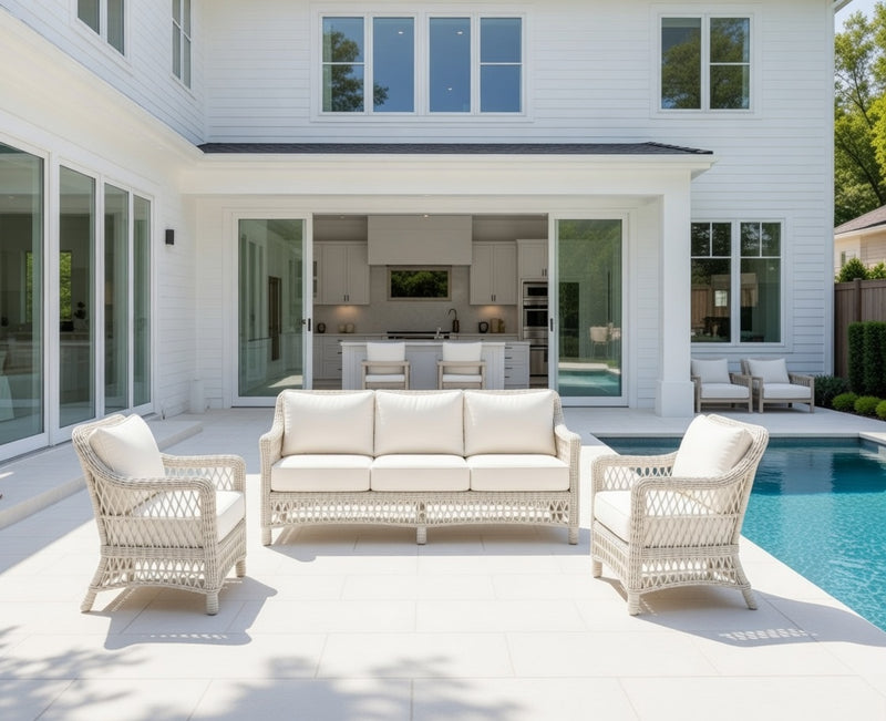 Outdoor Sofa Set Chairs and Cushions