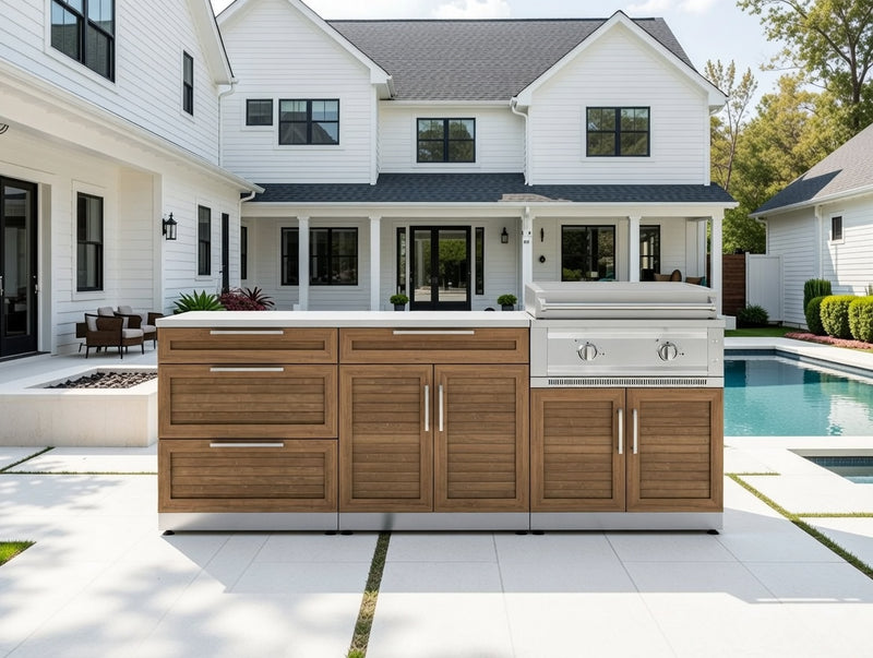 Outdoor Kitchen 5PC Modular 304 Stainless Steel Platinum Griddle