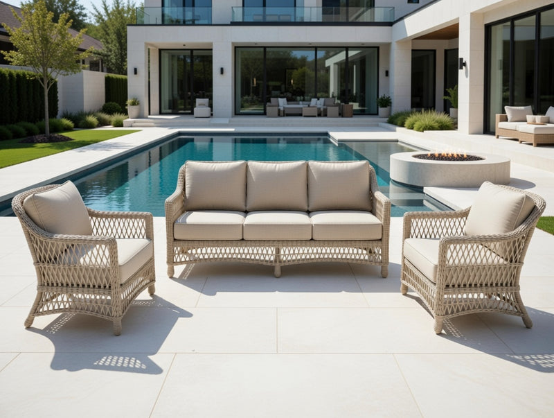 Outdoor Sofa Set Chairs and Cushions