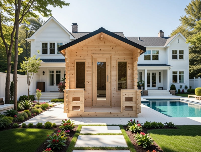 CT Georgian Cabin Sauna with Porch | 2-6 People | Wood or Electric Heater