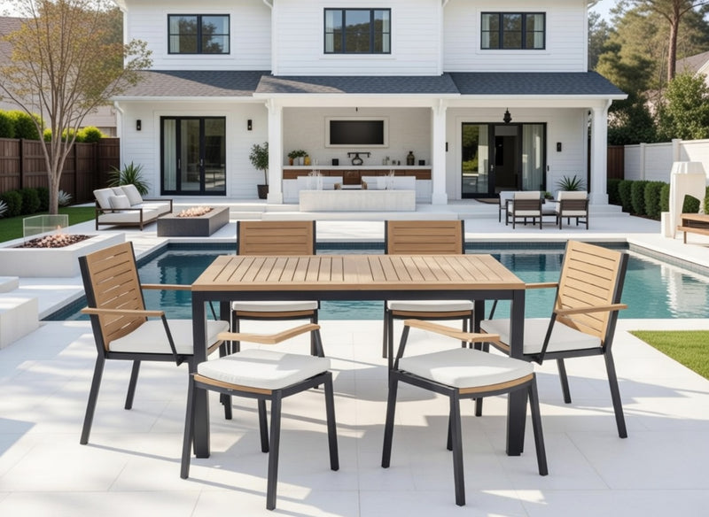 Monterey 5 Piece Dining Set with 72 in. Table