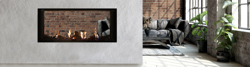 Plaza 55'' Linear, See-Through, Screen Barrier, Fireplace