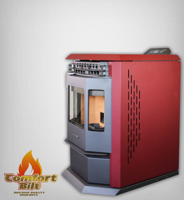 ComfortBilt HP22 2,800 sq. ft. EPA Certified Pellet Stove with Auto Ignition 80 lb-Burgundy