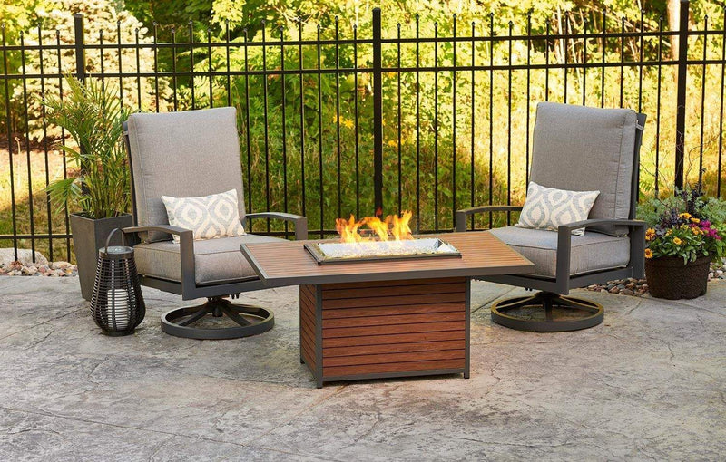 The Outdoor GreatRoom Company KW-1224-19-K Kenwood Gas Fire Pit Table, 30.75x50-Inches