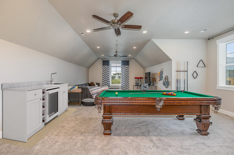 Oasis Wet Bar, Sink Fridge and Wine Storage | Navy 35.75" H x 68.5" W x 25.5" D