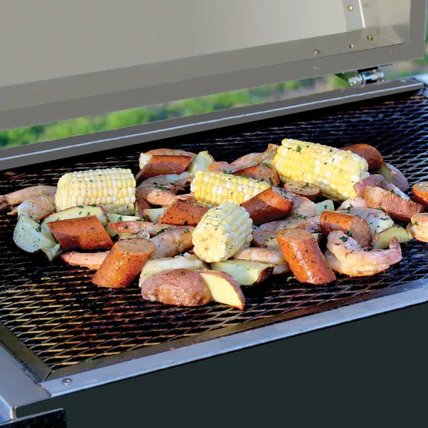 Phoenix SDRIVDDP 53 Inch Freestanding Liquid Propane Grill with 2 Standard Burners, 400 sq. inch Grilling Surface Size, Side Table, Stainless Steel Side Shelves in Stainless Steel