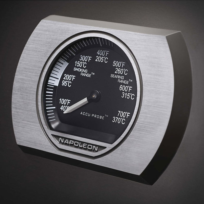 Napoleon P500RSIB-3 Prestige 500 Gas Grill On Cart with Rotisserie and Side Burner, 28-Inches