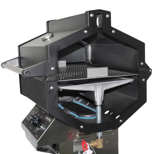 Phoenix SDRIVDDP 53 Inch Freestanding Liquid Propane Grill with 2 Standard Burners, 400 sq. inch Grilling Surface Size, Side Table, Stainless Steel Side Shelves in Stainless Steel