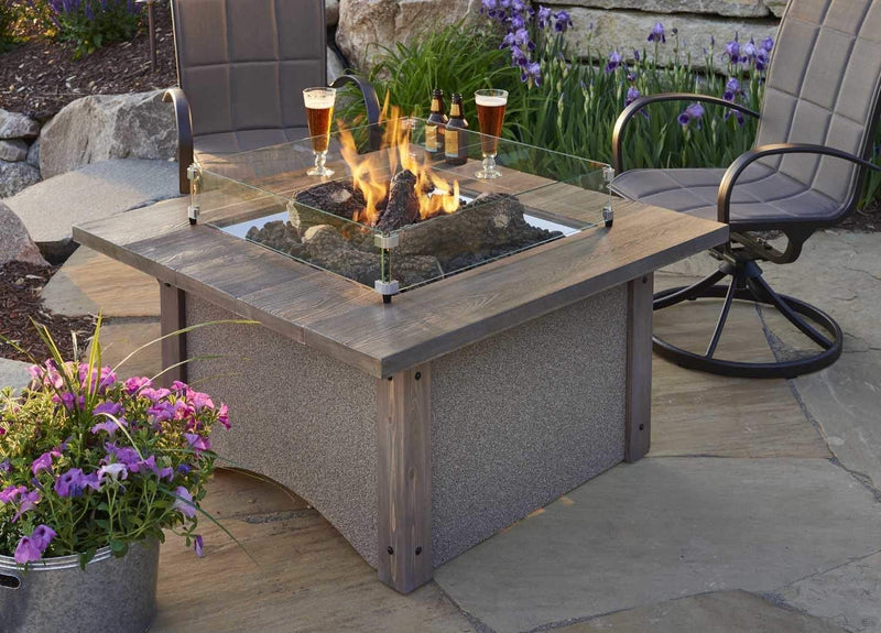 The Outdoor GreatRoom Company CF20-LOG-SET Log Set and Lava Rock for the CF-20-LP, CF-1224 or CF-2424, 18x18-Inches