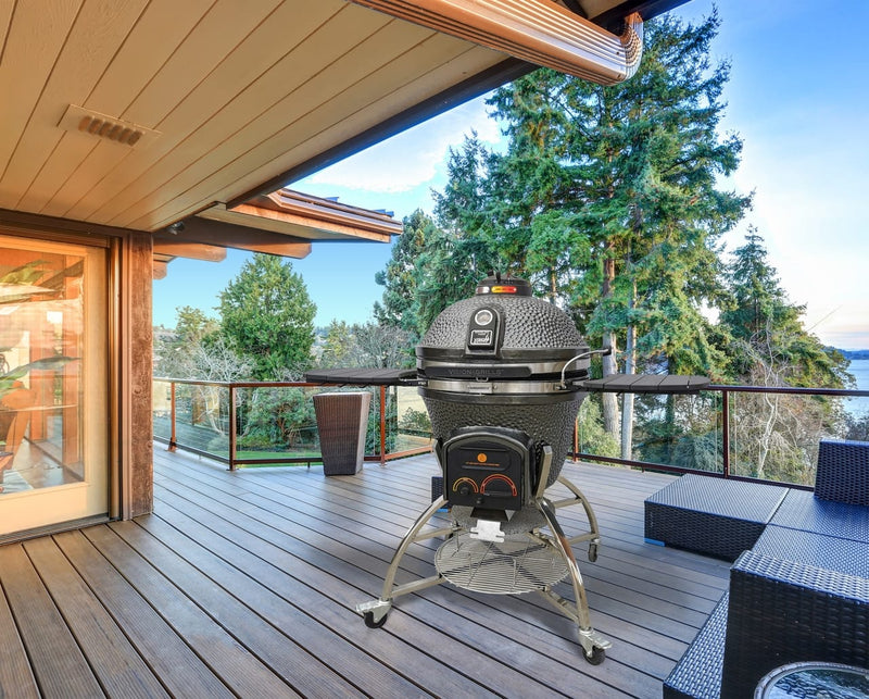 Vision MetallicGun MetalGrey XD702 Maxis Ceramic Kamado Grill