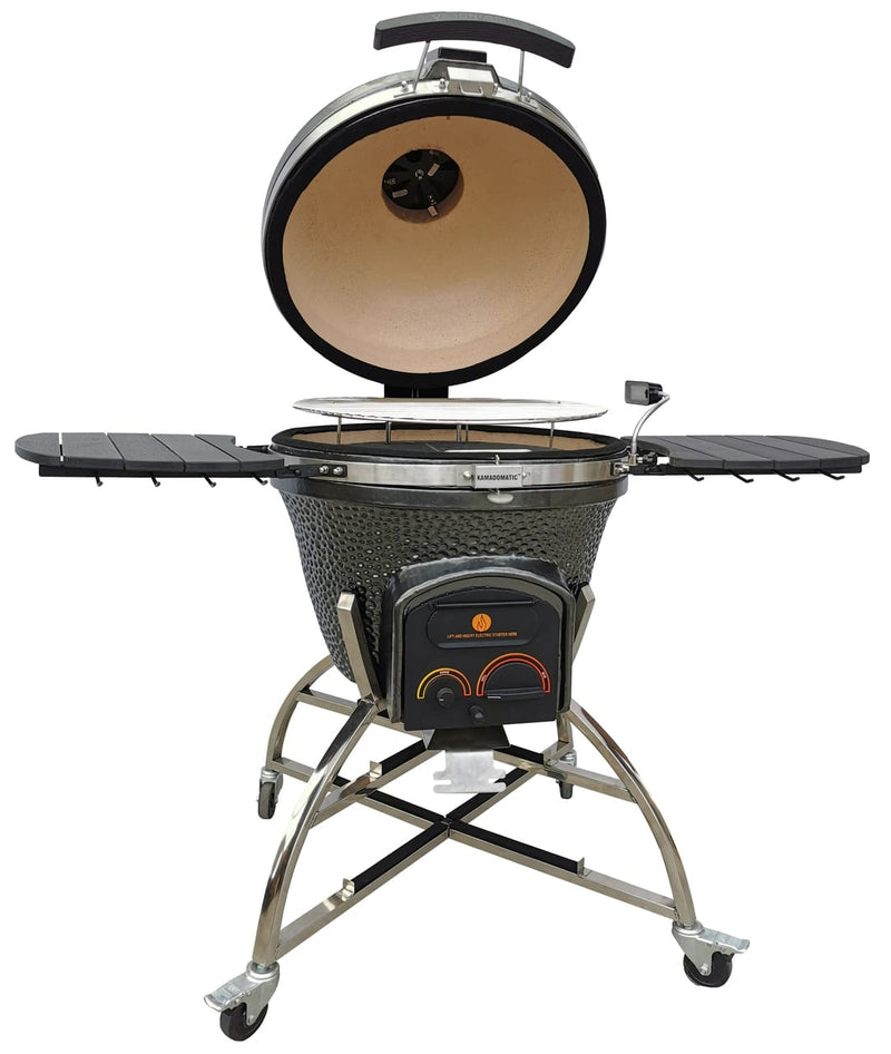 Vision MetallicGun MetalGrey XD702 Maxis Ceramic Kamado Grill