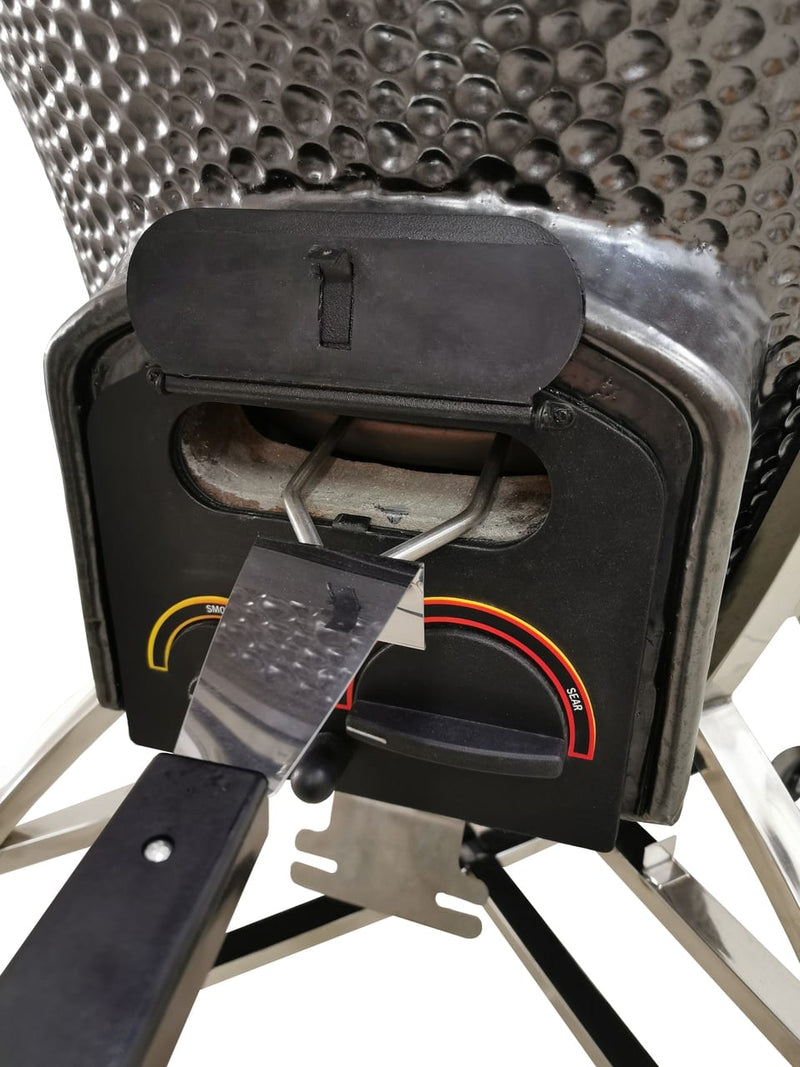 Vision MetallicGun MetalGrey XD702 Maxis Ceramic Kamado Grill