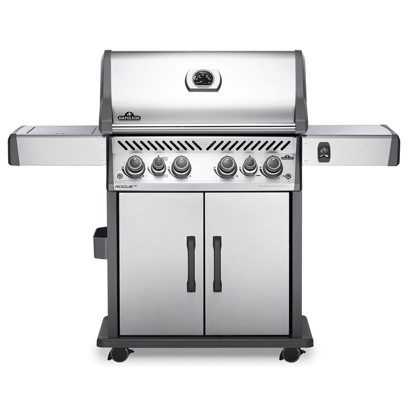 Napoleon RSE525RSIBSS Rogue SE 525 Gas Grill on Cart with Infrared Side and Rear Burners, 28.75-Inches