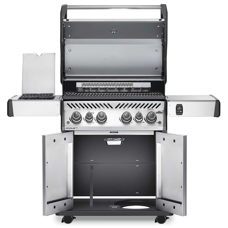 Napoleon RSE525RSIBSS Rogue SE 525 Gas Grill on Cart with Infrared Side and Rear Burners, 28.75-Inches