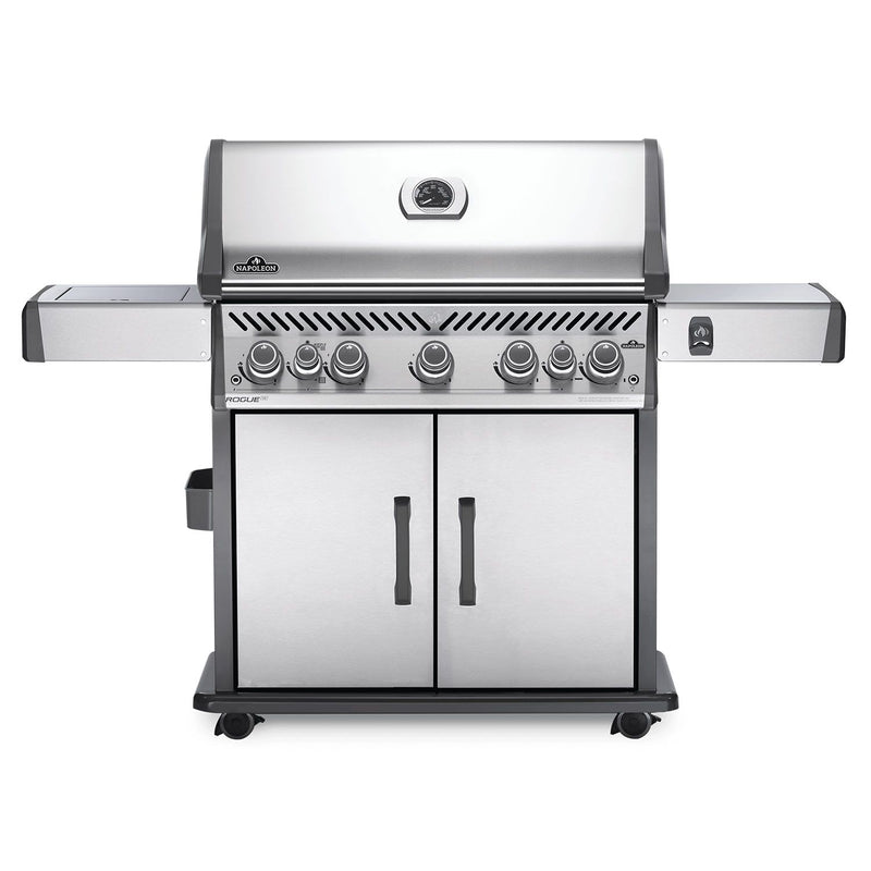 Napoleon RSE625RSIBSS Rogue SE 625 Gas Grill on Cart with Infrared Side and Rear Burners, 34.75-Inches