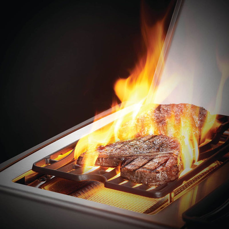 Napoleon RSE625RSIBSS Rogue SE 625 Gas Grill on Cart with Infrared Side and Rear Burners, 34.75-Inches