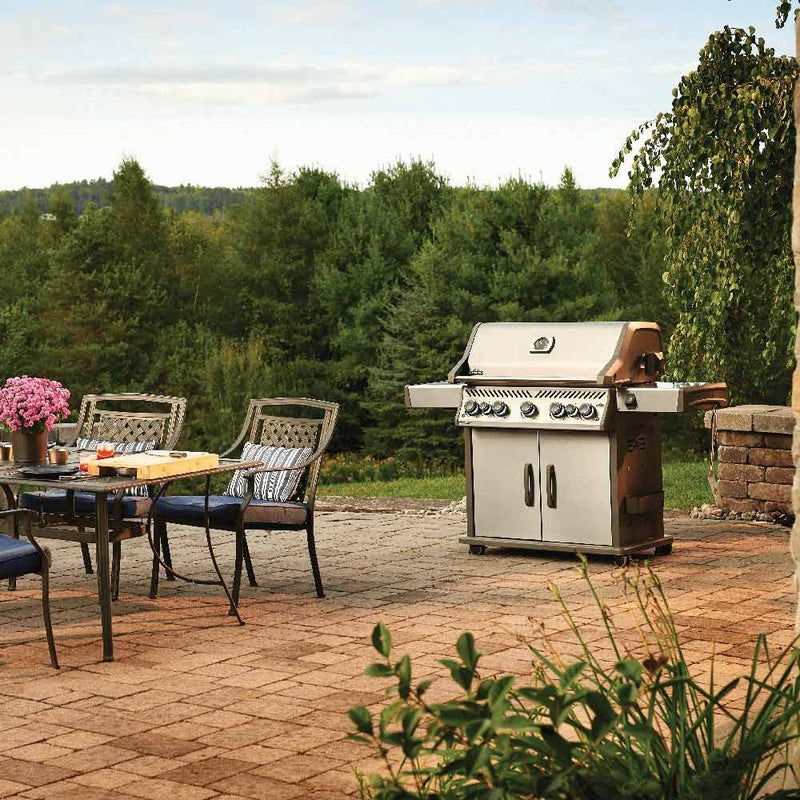 Napoleon RSE525RSIBSS Rogue SE 525 Gas Grill on Cart with Infrared Side and Rear Burners, 28.75-Inches