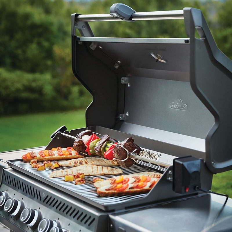 Napoleon RSE625RSIBSS Rogue SE 625 Gas Grill on Cart with Infrared Side and Rear Burners, 34.75-Inches