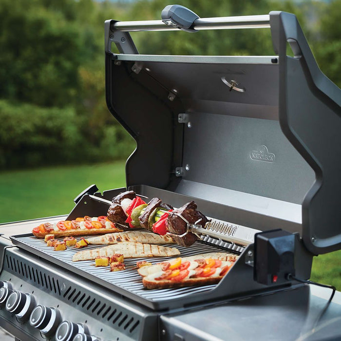 Napoleon RSE525RSIBSS Rogue SE 525 Gas Grill on Cart with Infrared Side and Rear Burners, 28.75-Inches