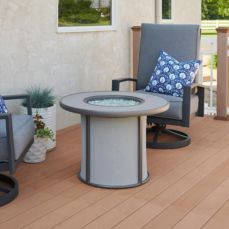 The Outdoor GreatRoom Company SF-32-K Stonefire Gas Fire Table, 32x32-Inches - Grey