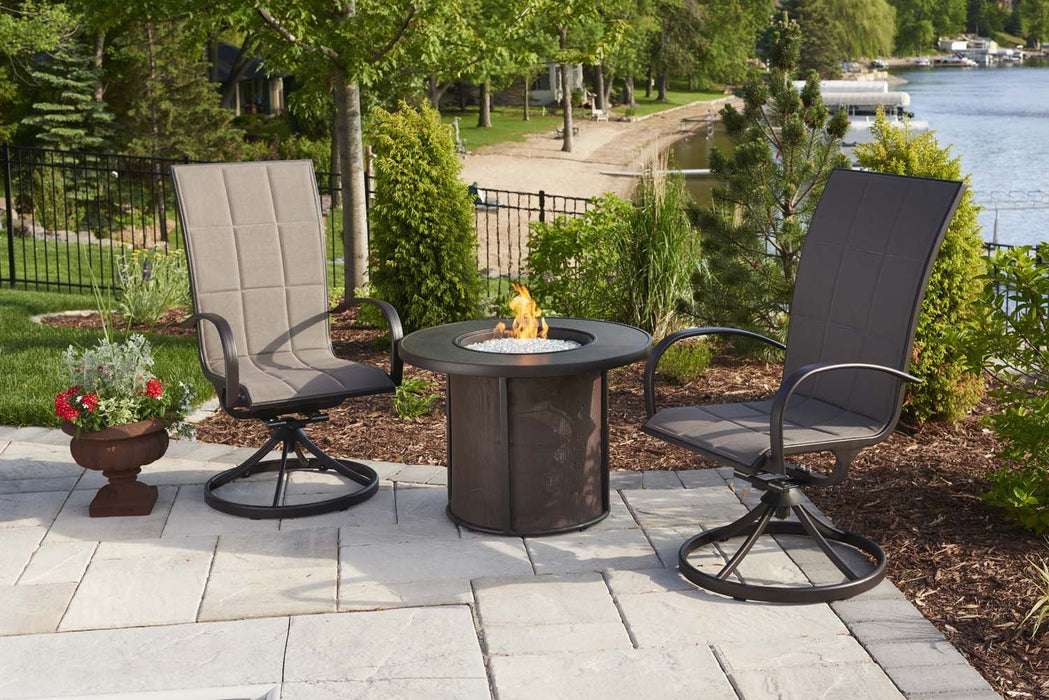 The Outdoor GreatRoom Company SF-32-K Stonefire Gas Fire Table, 32x32-Inches - Brown