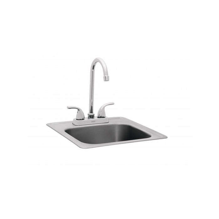 Bull BG-12389 Small Stainless Steel Sink, 14.875x14.875-Inches