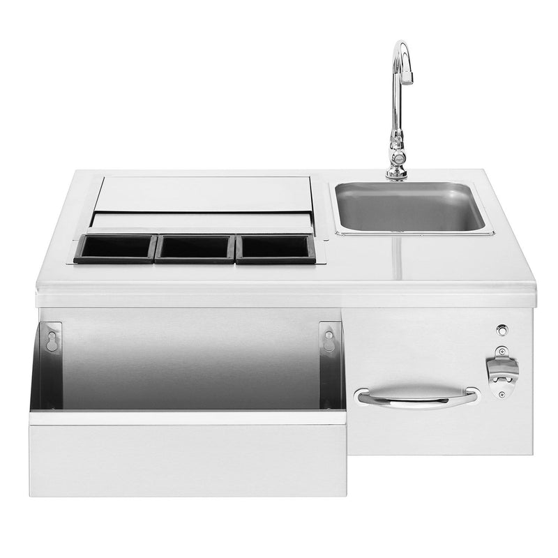 Summerset SSBC-30L Beverage Center & Prep Station with LED Illumination, 30-Inches