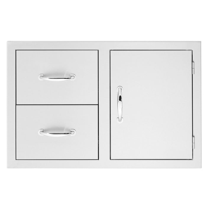 Summerset SSDC2-33M Access Door & Double Drawer Combo with Masonry Frame, 33-Inch