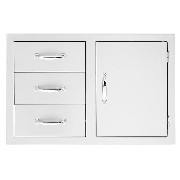 Summerset SSDC3-33 Access Door & Triple Drawer Combo, 33-Inch