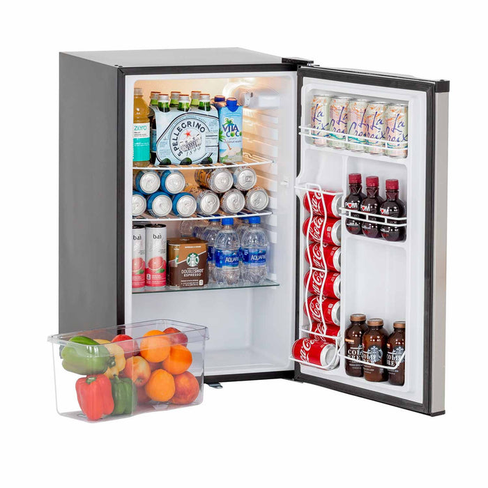 Summerset SSRFR-21S 21-Inch Compact Outdoor Refrigerator with Reversible Door, 4.5 Cubic Feet