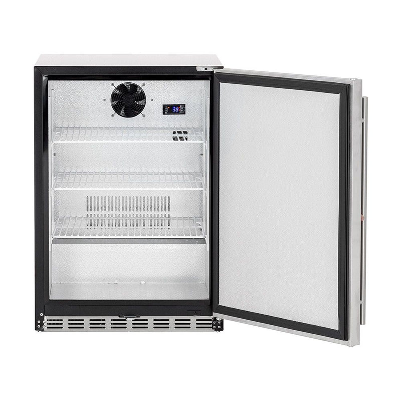 Summerset SSRFR-24D 24-Inch Deluxe Outdoor Refrigerator, 5.3 Cubic Feet