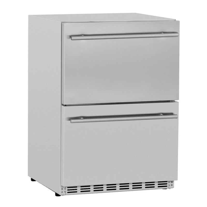 Summerset SSRFR-24DR2 Deluxe Outdoor Refrigerator Drawers, 5.3 Cubic Feet