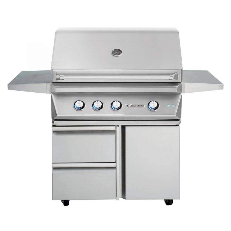 Twin Eagles TEBQ36-C 36-Inch Gas Grill On Cart - Thumbnail 5