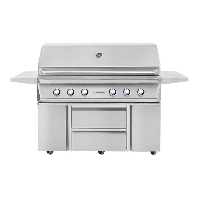 Twin Eagles TEBQ54-C 54-Inch Gas Grill On Cart With Drawers And Door