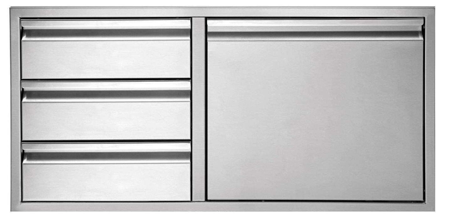 Twin Eagles TEDD363-B 3-Drawer-Door Combo, 36x20.75-Inch