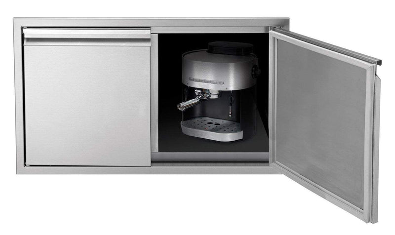 Twin Eagles TEDS36-B Dry Storage Double Access Doors, 36x20.75 Inch