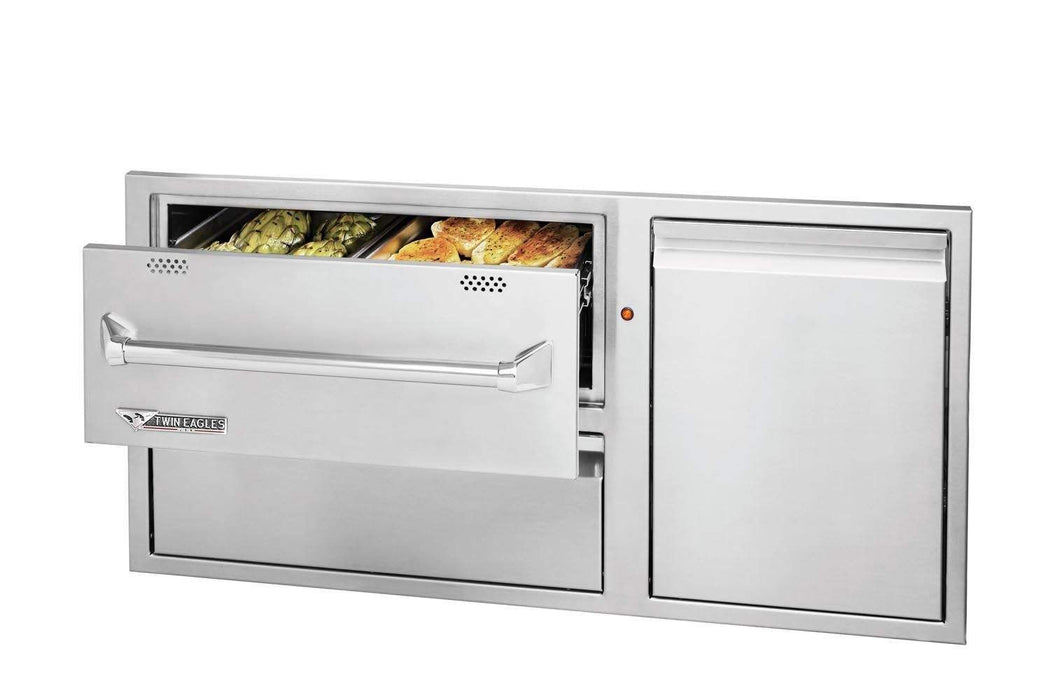 Twin Eagles TEWD42C-C Warming Drawer Combo, 42x20.75-Inch