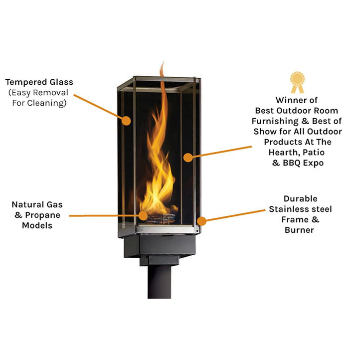 Tempest Torch Gas Torch Head with Deck Mount Assembly