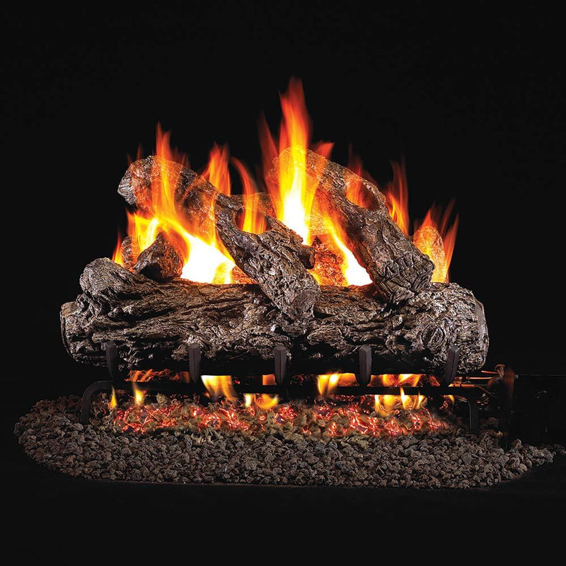 Real Fyre HR Rustic Oak Vented Gas Log Set Only