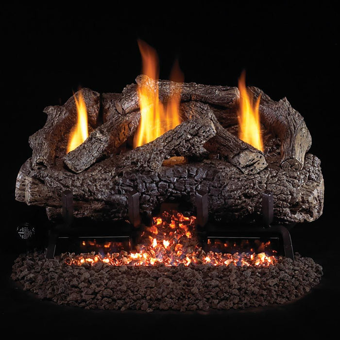 Real Fyre CHFR Charred Frontier Oak Ventless Gas Log Set, ANSI Certified