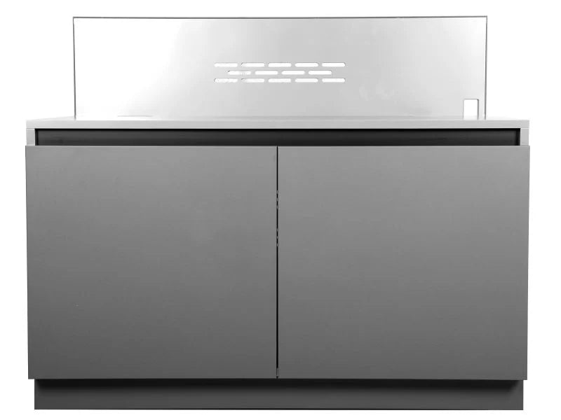 Whistler 5-Burner 172 x 28-Inch Gas Grill Island with Infrared Rear Burner, Refrigerator, Sink, Double Side Burner, and Rotisserie Kit - Black Stainless