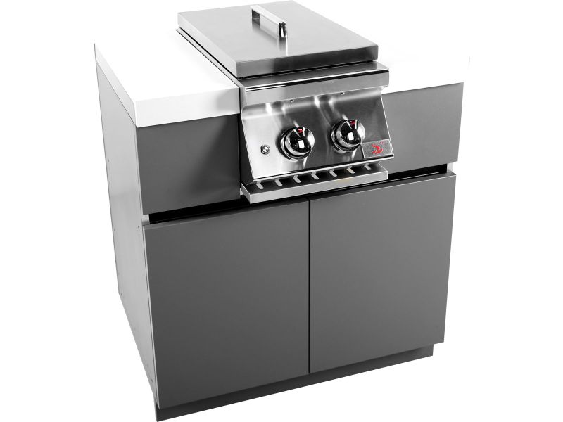 Whistler Outdoor Kitchen Grey Side Burner & Cabinet 32"