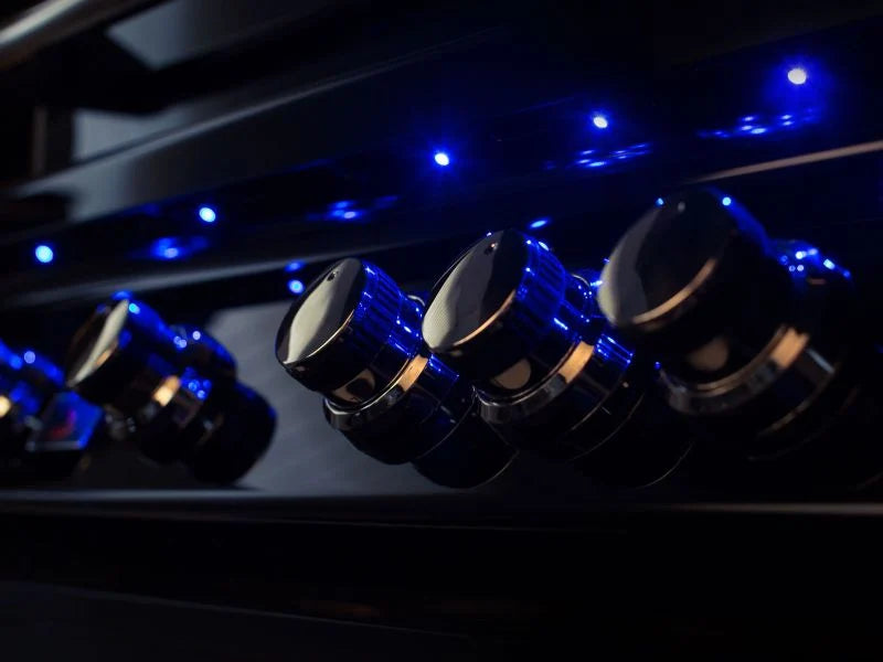 Whistler 34-Inch 4-Burner Gas Grill With Rear Infrared Burner, Grill Lights, Rotisserie Kit & Cover - Black Stainless