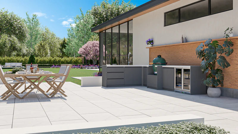 Whistler Fairford L Shape Grey Outdoor Kitchen
