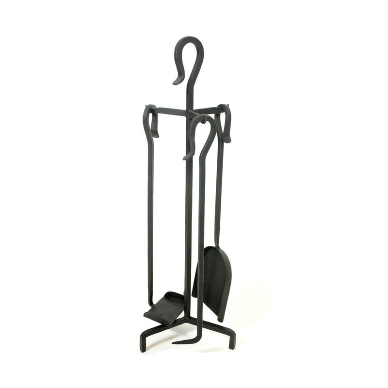 4 Piece Mini Fireplace Tools - Black