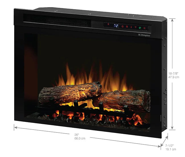 Dimplex Nova 26-inch Plug-in Electric Firebox with ReaLogs
